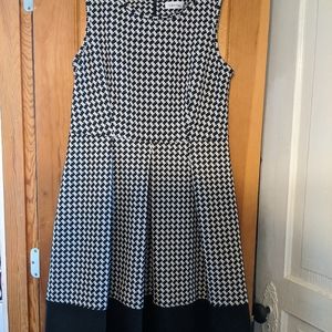 Calvin Klein houndstooth dress